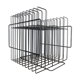 Vinyl rack in black painted metal  1960s