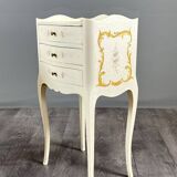 Pair of Louis XV style bedside tables, 20th century.