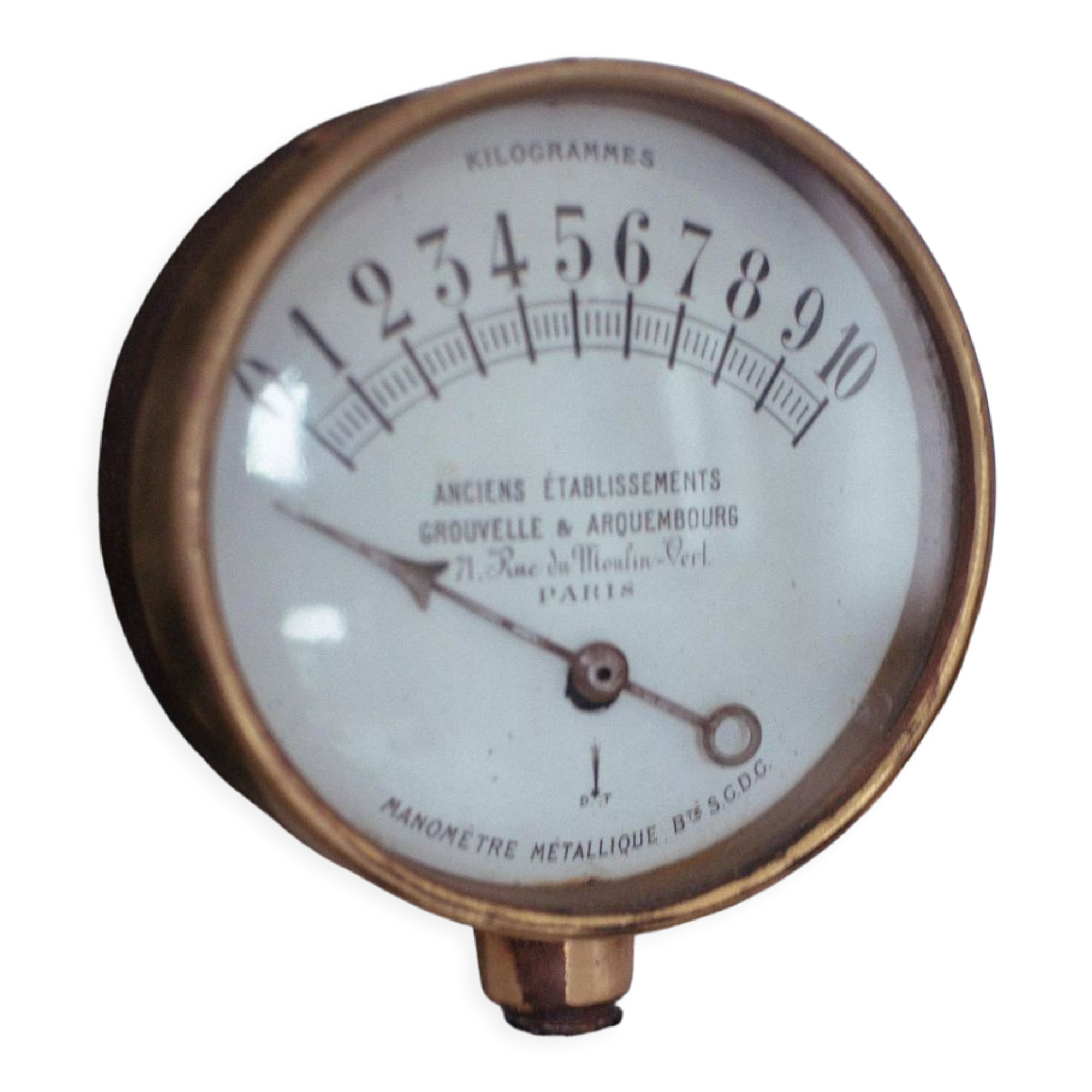 Manometer early twentieth century on marble base