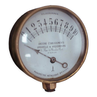 Manometer early twentieth century on marble base