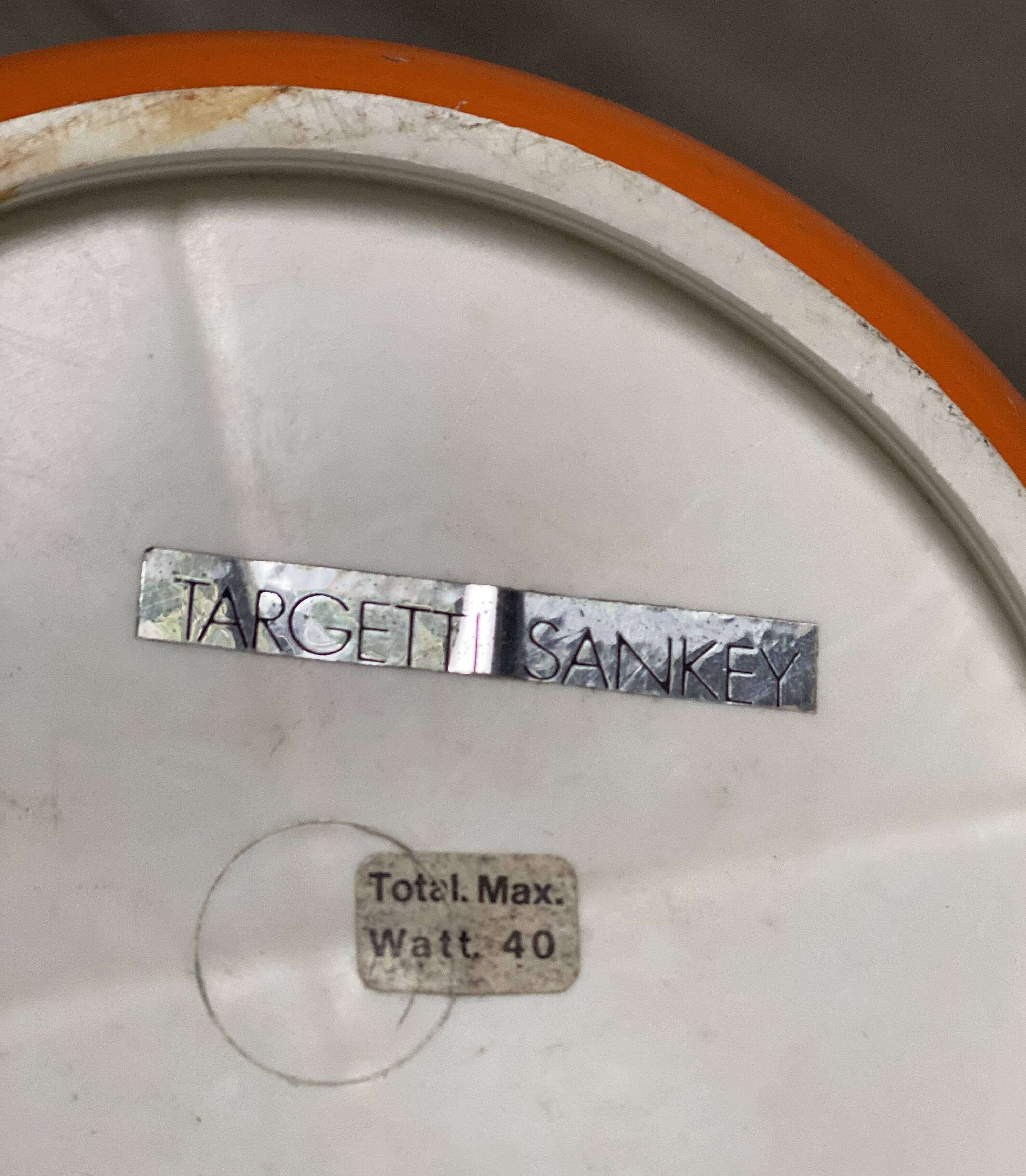 Targetti SANKEY globe lamp design Space Age 1970