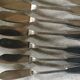 9 silver metal fish cutlery