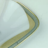 1950s sconce gray metal mesh and brass with white acrylic shade