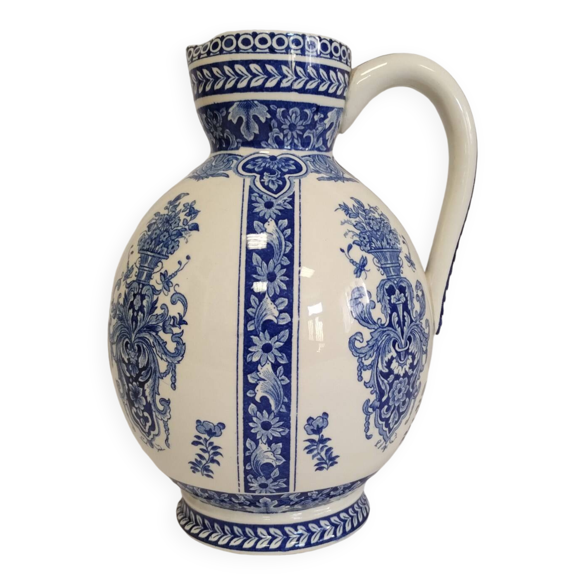 Earthenware pitcher from GIEN France
