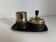 Vintage 1970s smoking set — Spinning ashtray + cigarette case