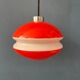 Vintage orange glass pendant light Peill & Putzler