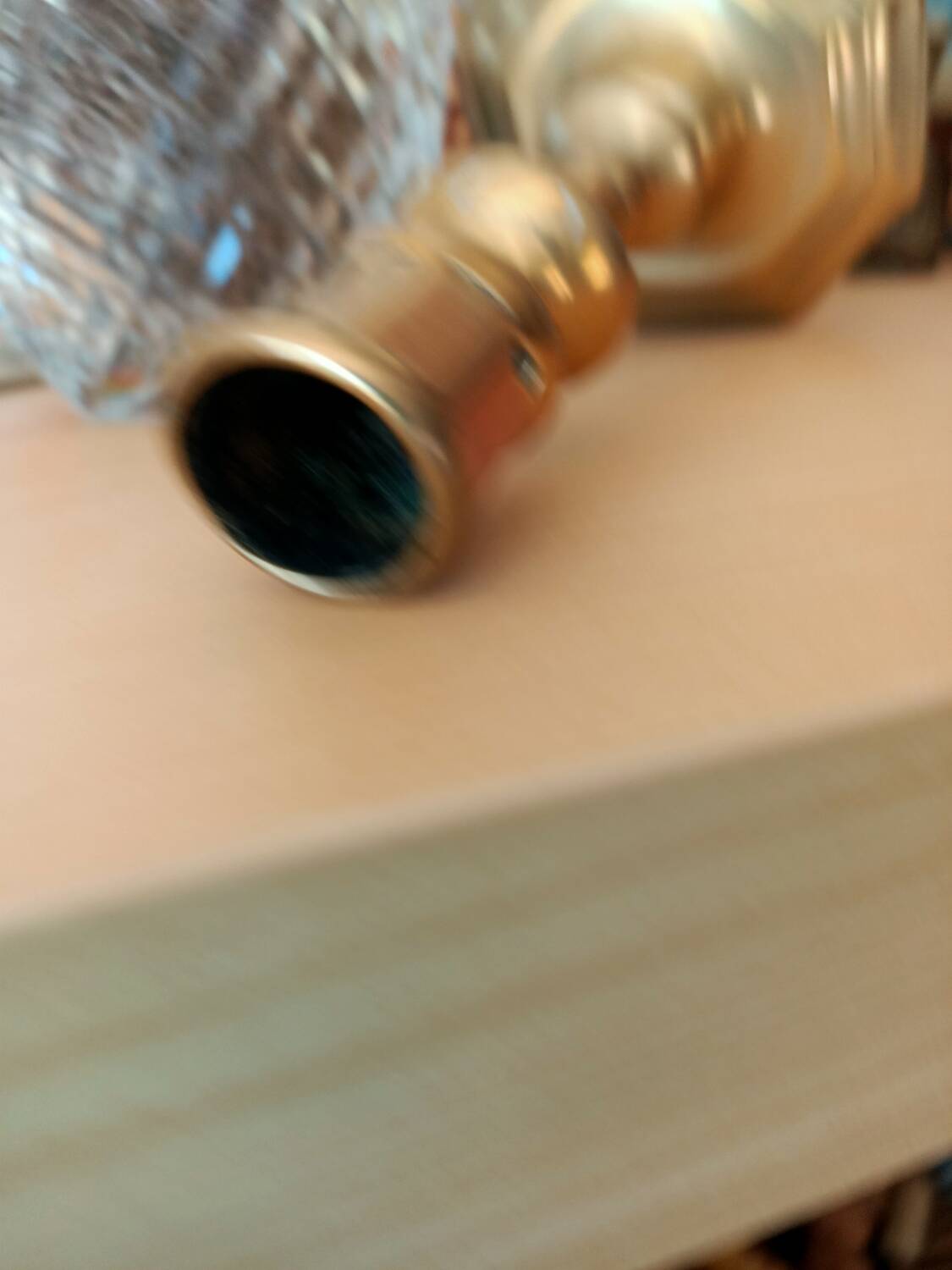 Gilded bronze candle holder