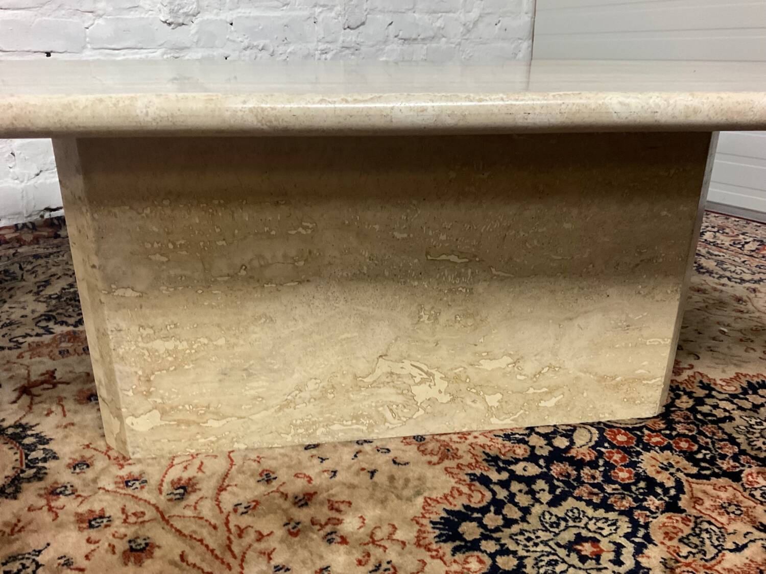 Travertine coffee table from the 70s