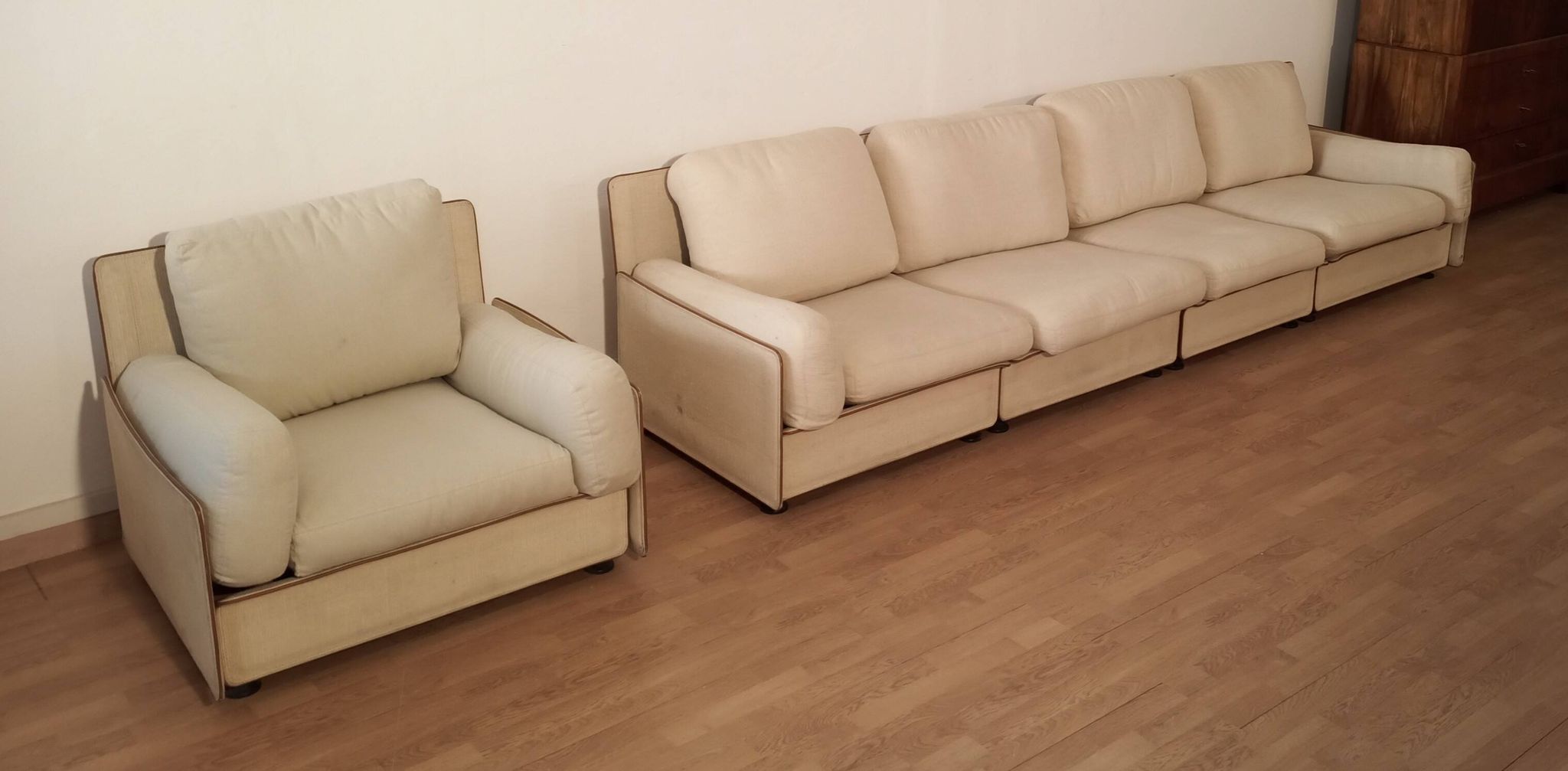 Canapé modulable de Riccardo Arbizzoni pour Zanotta 1978. Modèle Redifiori lot de 5