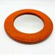 Ceramic mirror with "orange" glaze, 1960s