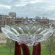 Crystal glass serving bowl Medea by Koschnick