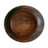 Old round wooden tray
