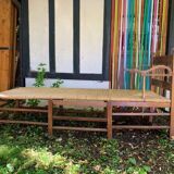 Chaise longue paille