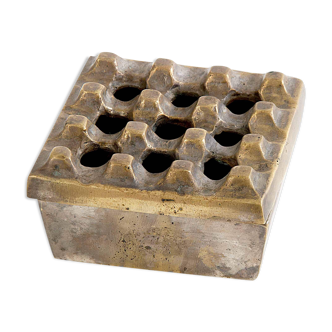 Beck and Yung ashtray, solid brass, 1970