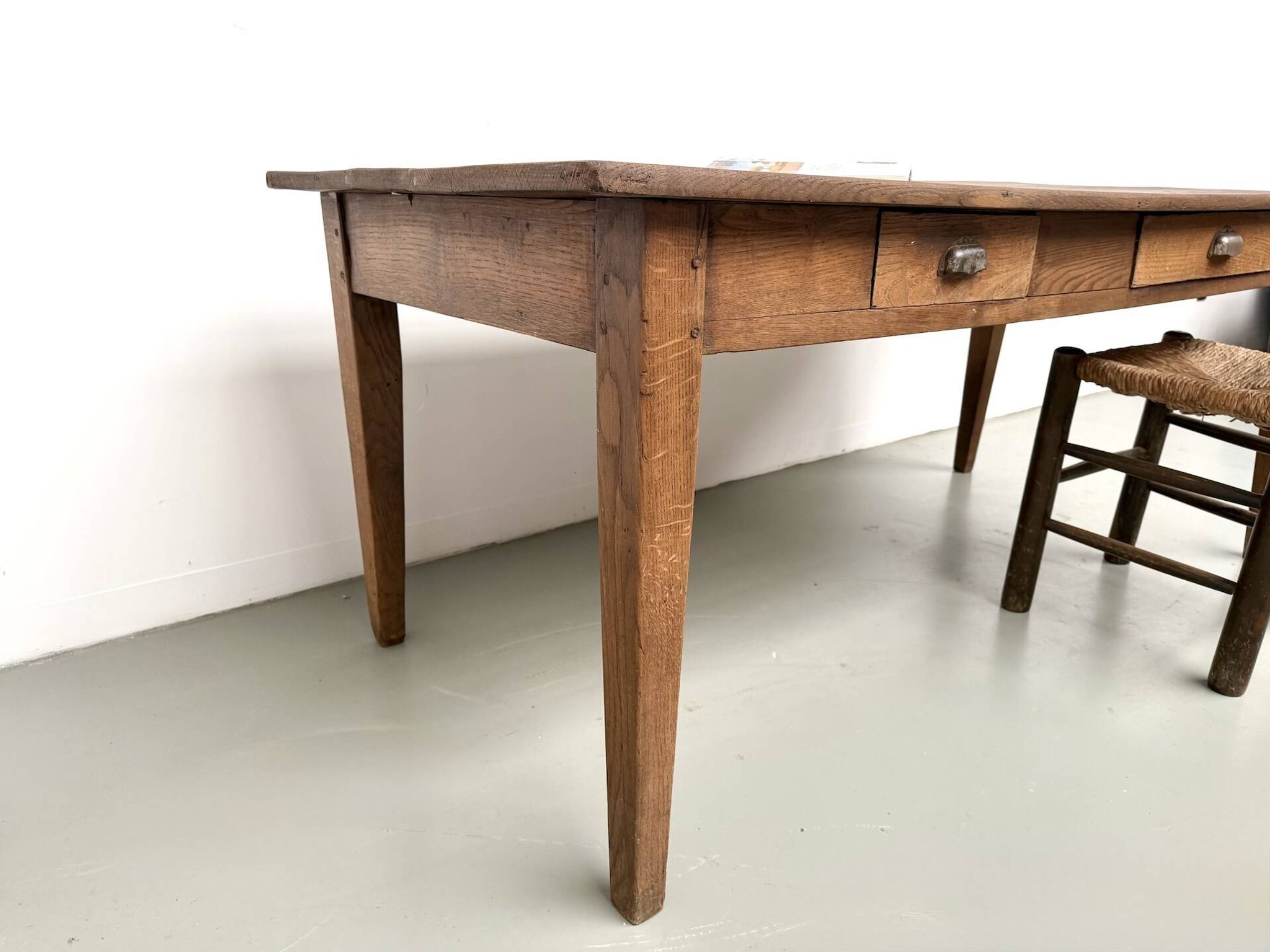 Table de ferme en chêne massif, années 30