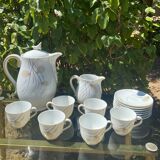 Porcelain coffee service by Charles Ahrenfeldt from Limoges France