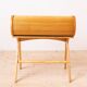 Mid Century Modern Desk with Roll-Top, Walnut Veneer, 1950s, Fully Restored