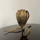 Vintage brass flower ashtray 1970