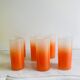 6 verres à orangeades dans leur panier