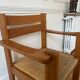 Armchair in elm and straw Maison Regain