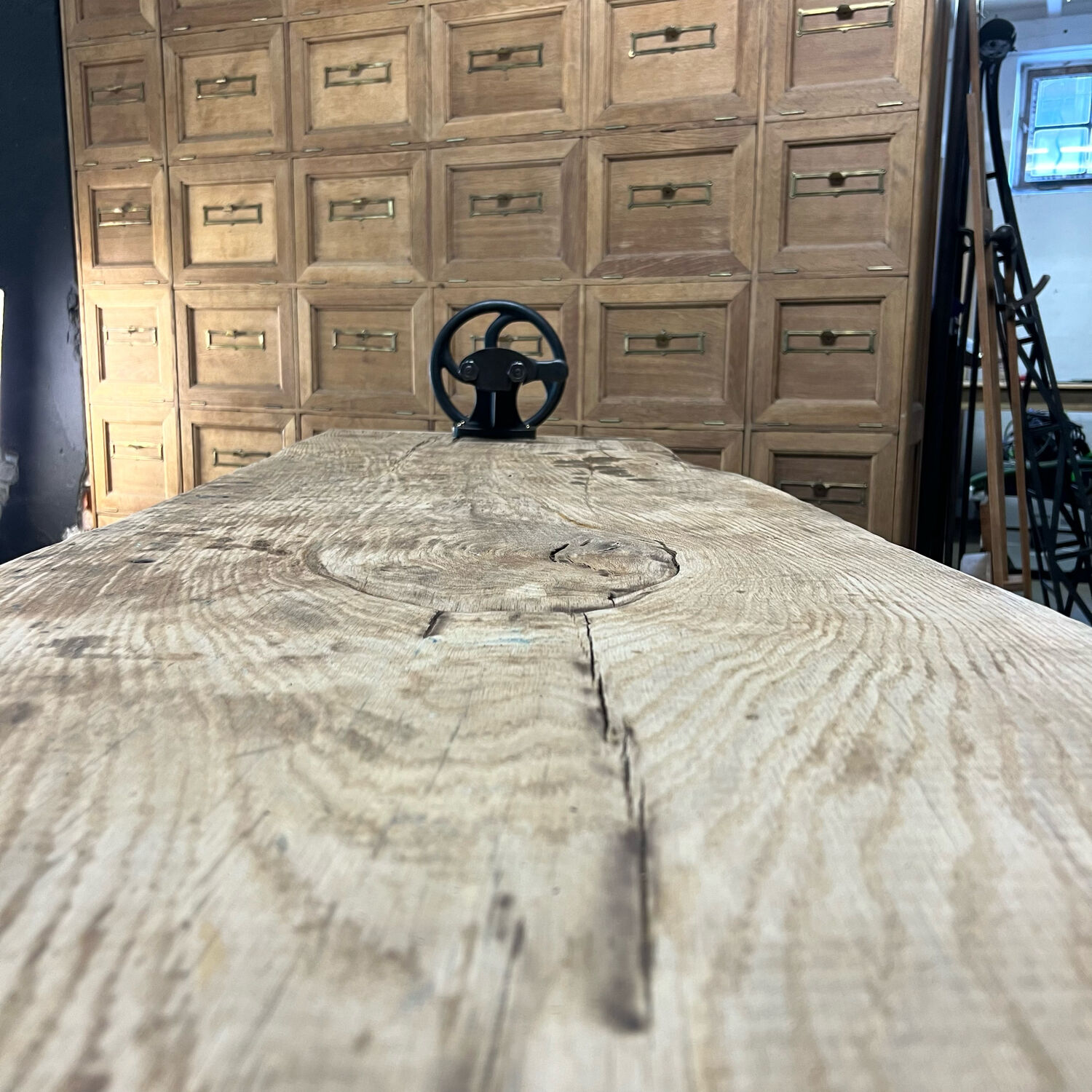 Old Establishment with cast iron stand