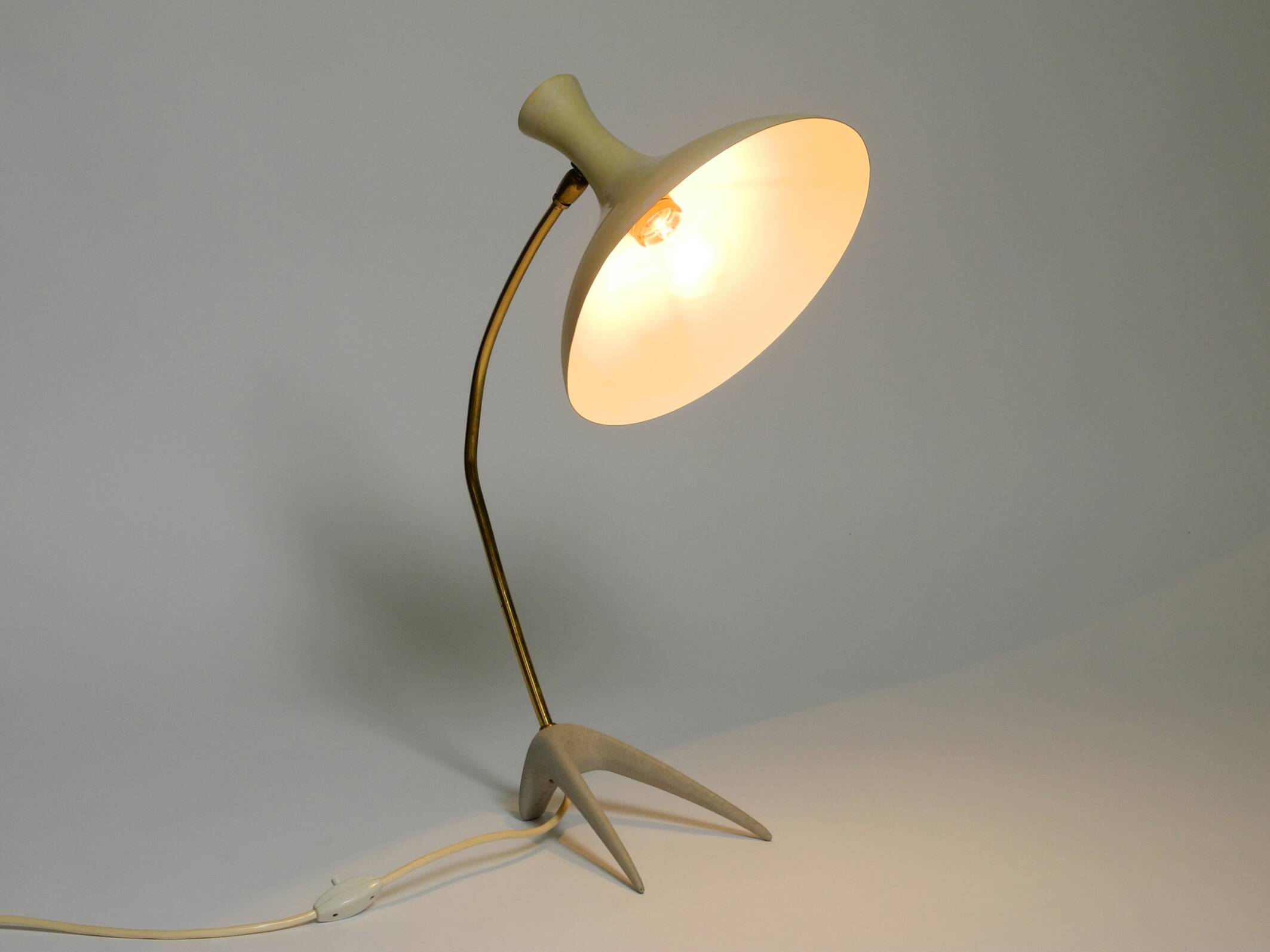 Large Mid Century crow's foot table lamp by Karl Heinz Kinsky for Cosack