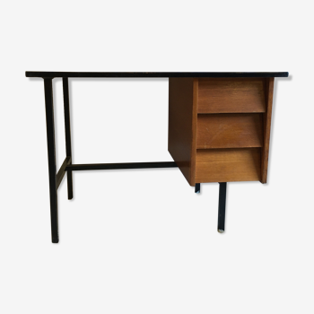 Bureau moderniste en chêne années 50/60