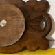 Corbeille ou Vide Poche année 50 en Bois Sculpté signée A. Bouchez