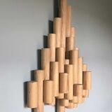 Wall wood carving