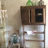 Craftsman-made raw wood buffet