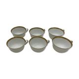 Set of 6 porcelain cups