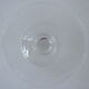Suite of six beer glasses on foot in colorless crystal