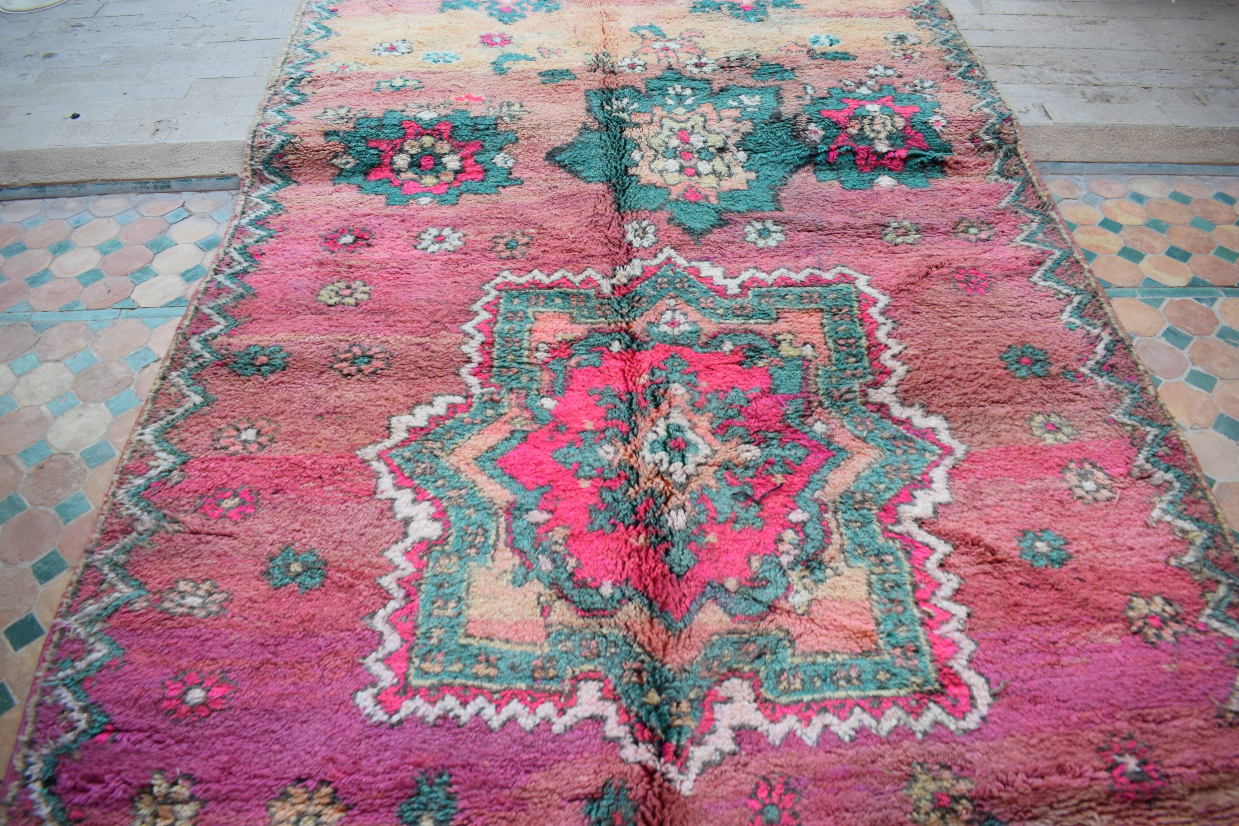 Tapis berbère marocain vintage atlas