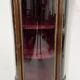 Napoleon III style curved display case in mahogany and veneer, 20th century