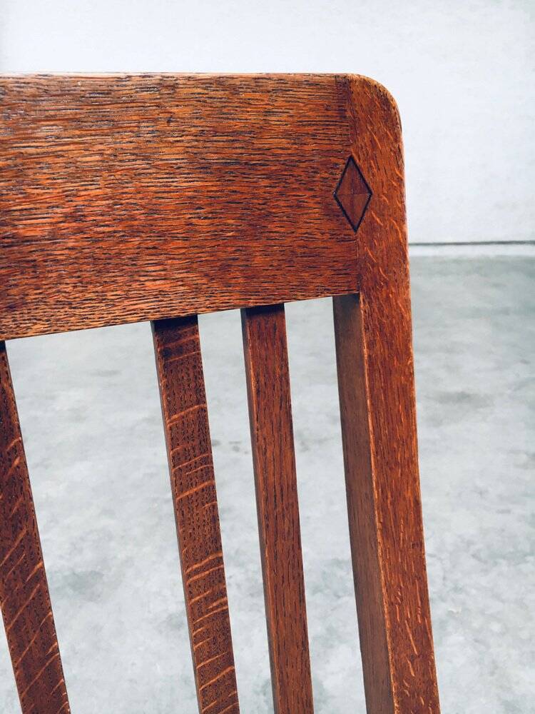 Early 20th Century Art Deco Dining Chair Set, 1920s, Set of 3