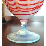 Vase Opaline Vintage de Style Murano