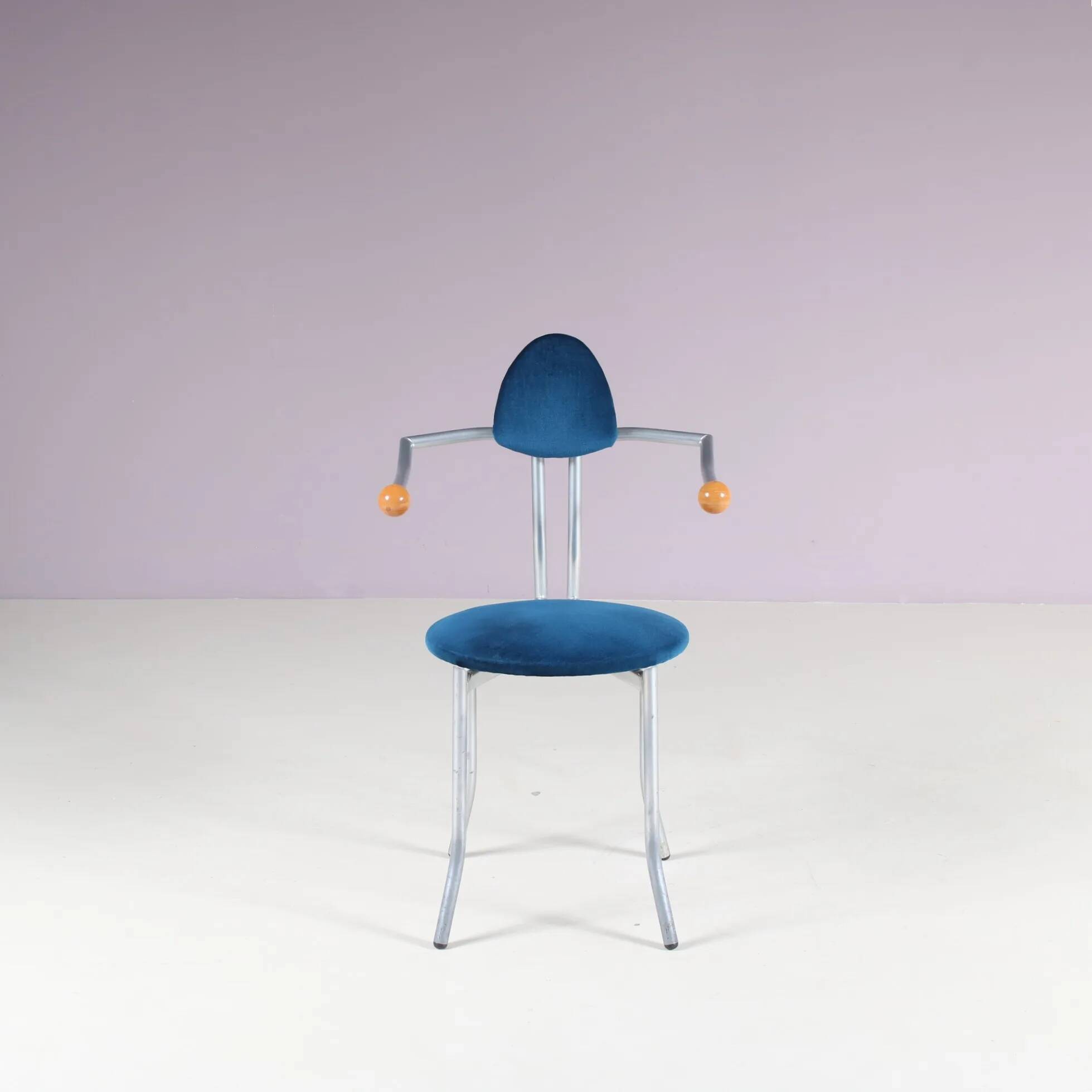 1980s Memphis style side chair by Karl Friedrich Förster from Germany