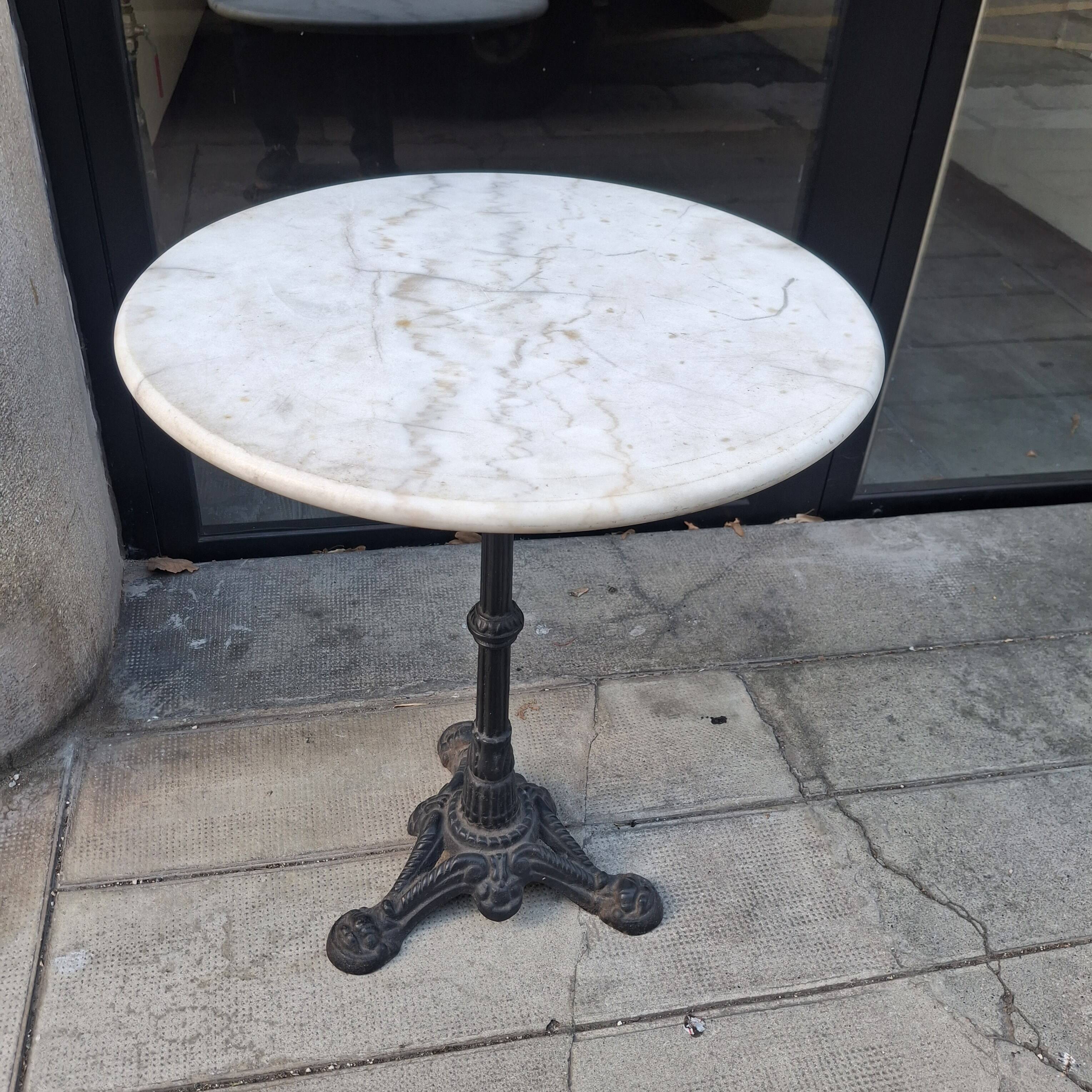 Old bistro table.