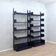 Restored Congresso modular metal bookcases LIPS VAGO 1970s, set of 2