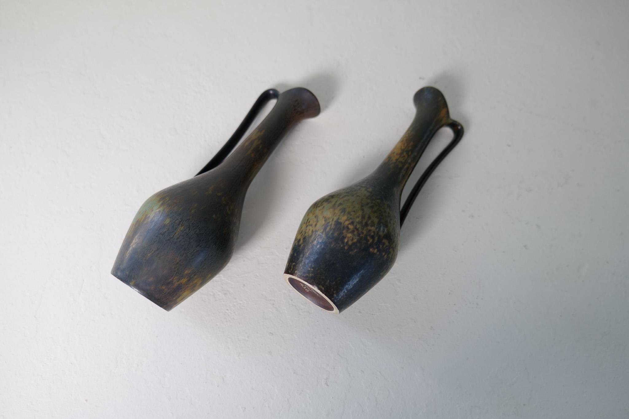 Collection of 3 ceramic vessels by Gunnar Nylund Rörstrand Sweden, 1950s