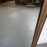 Golden contour wall mirror
