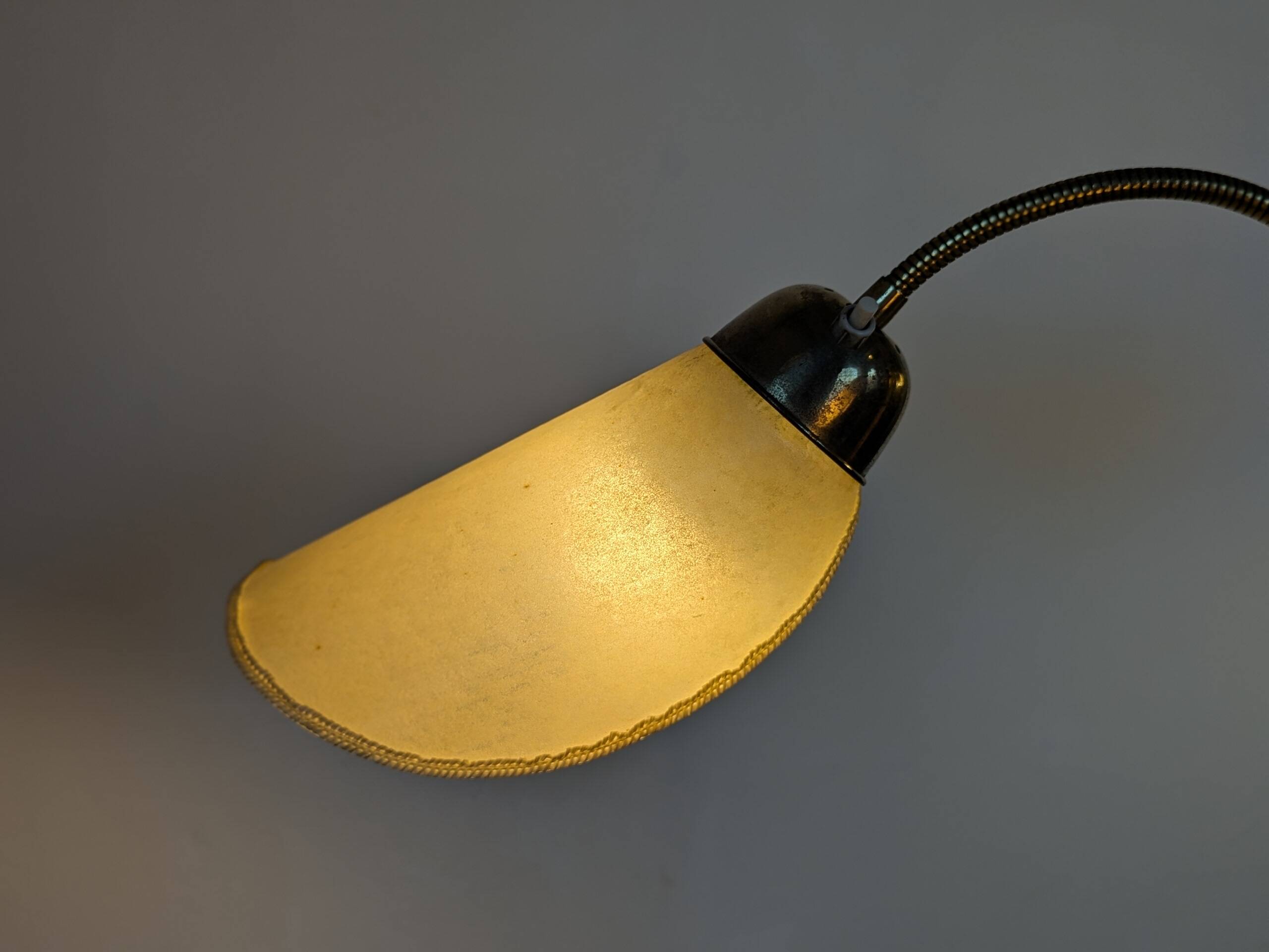 Bamboo and brass floor lamp