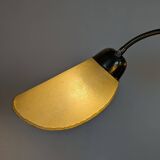 Bamboo and brass floor lamp