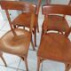 Suite of 4 chairs by Bistrot Baumann vintage 1960s