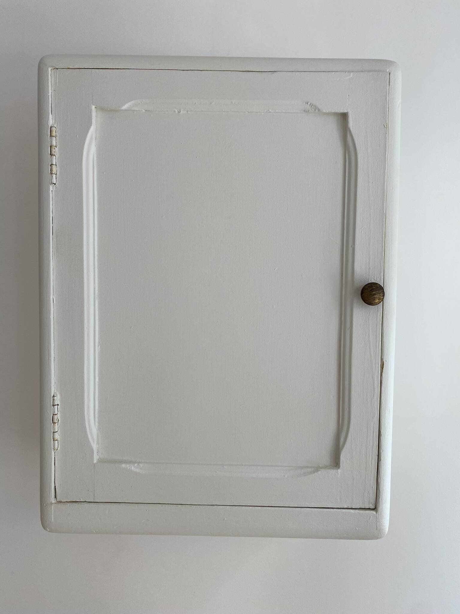 Vintage wall cabinet, White medicine cabinet
