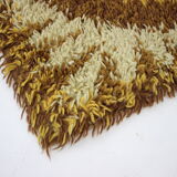 1970s Small Danish Abstract Wool Rug