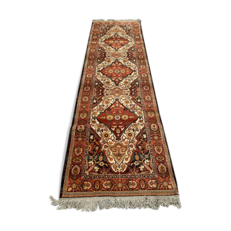 Vintage carpet corridor Persian style 89x300 cm