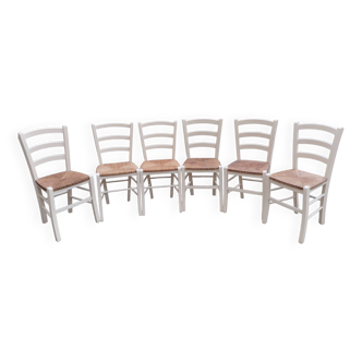 Set de 6 chaises paysannes