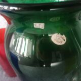 Service in orangeade signed nason moretti murano 50s, 5 pieces