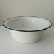 Old enameled basin